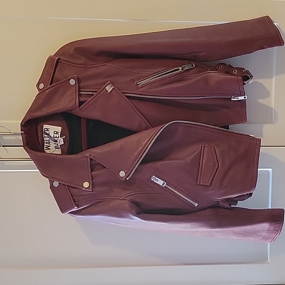 Walter Baker Moto Leather Jacket - Picture 1 of 8